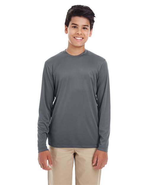 UltraClub 8622Y Youth Cool & Dry Performance Long Sleeve Top