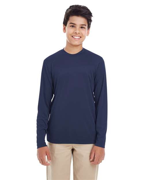 UltraClub 8622Y Youth Cool & Dry Performance Long Sleeve Top