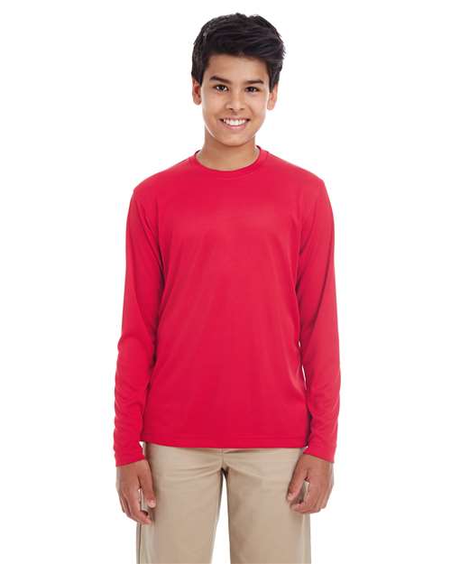 UltraClub 8622Y Youth Cool & Dry Performance Long Sleeve Top