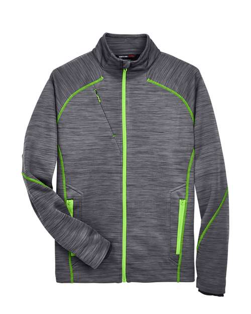 North End 88697 Men's Flux Mélange Bonded Fleece Jacket