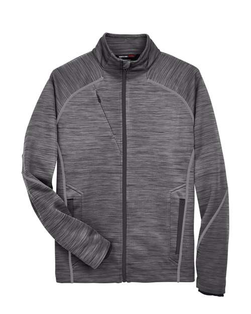 North End 88697 Men's Flux Mélange Bonded Fleece Jacket