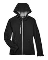 North End 78166 Women's Prospect Two-Layer Fleece Bonded Soft Shell Hooded Jacket