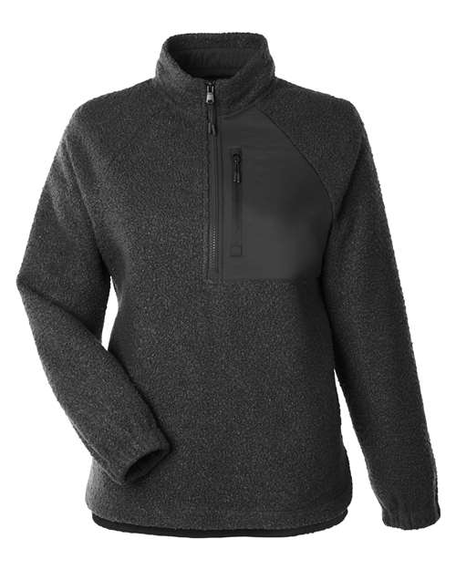 North End NE713W Women's Aura Sweater Fleece Quarter-Zip Pullover