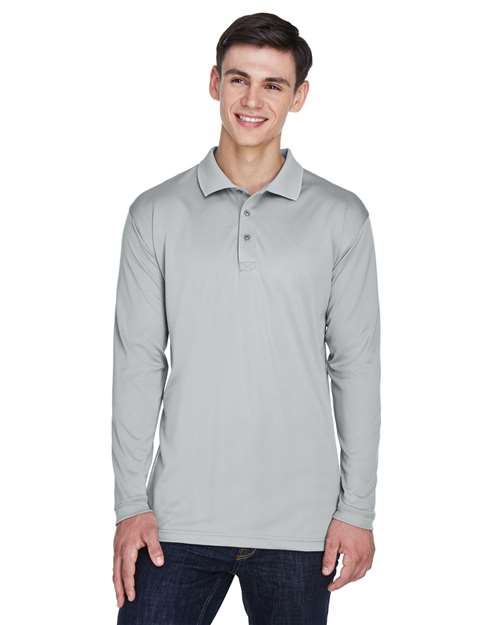 UltraClub 8405LS Men's Cool & Dry Sport Long Sleeve Polo