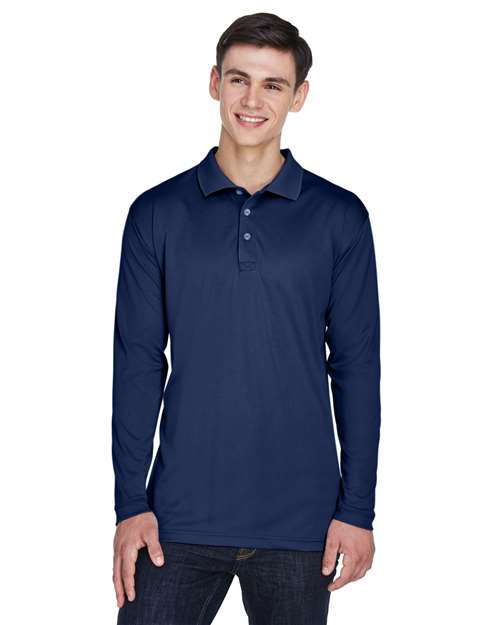 UltraClub 8405LS Men's Cool & Dry Sport Long Sleeve Polo