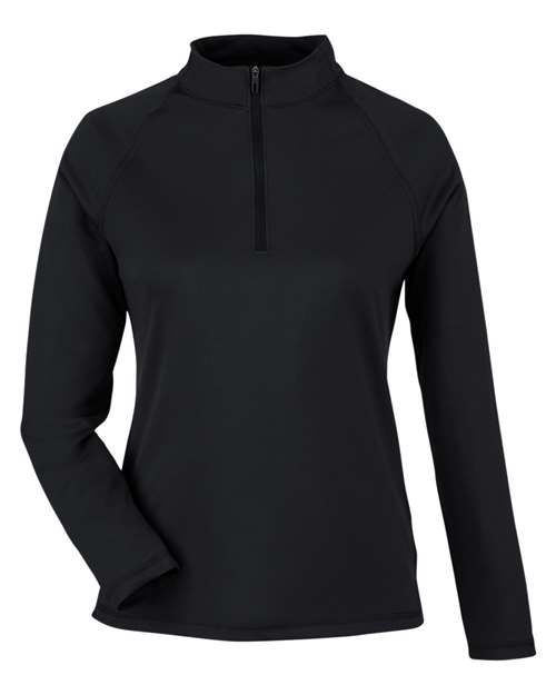 North End NE412W Women's Express Tech Performance Pique Quarter-Zip Pullover