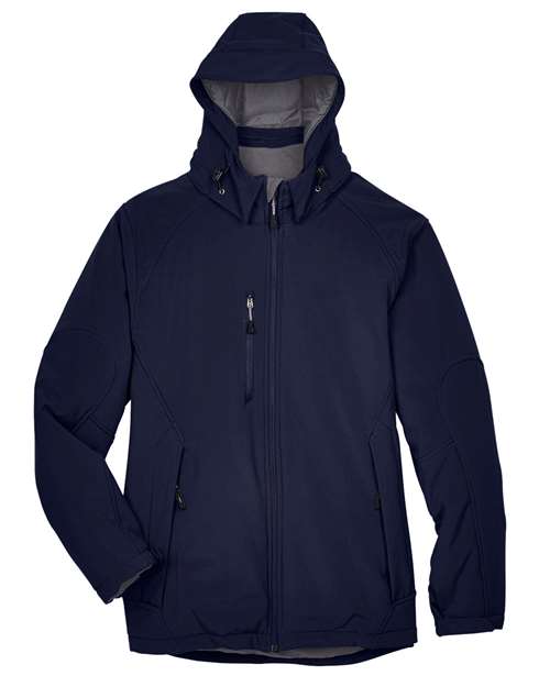 North End 88159 Men's Glacier Insulated Three-Layer Fleece Soft Shell Hood Jacket with Detachable Hood