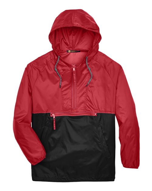 Harriton M750 Unisex Packable Hooded Nylon Jacket