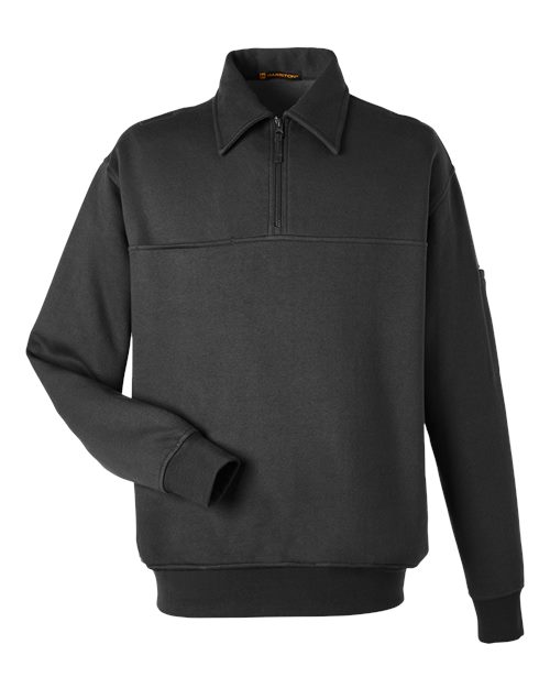 Harriton M712 Unisex ClimaBloc™ Heavyweight Tactical Quarter-Zip Pullover