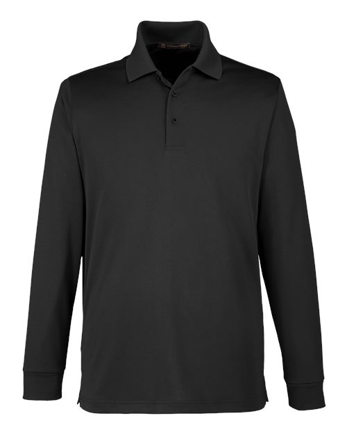 Harriton M348LT Men's Tall Advantage Long Sleeve Snag Protection Plus IL Polo