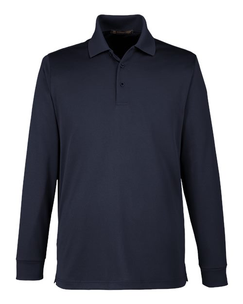 Harriton M348LT Men's Tall Advantage Long Sleeve Snag Protection Plus IL Polo