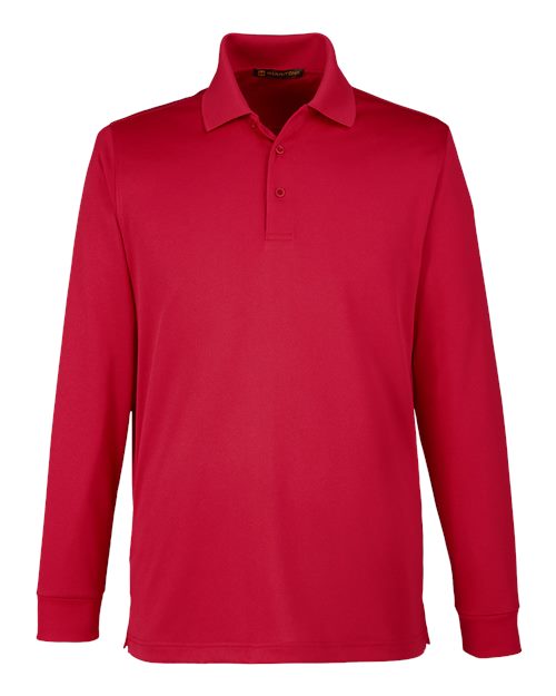 Harriton M348LT Men's Tall Advantage Long Sleeve Snag Protection Plus IL Polo