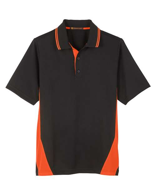 Harriton M386T Men's Tall Flash Snag Protection Plus IL Colorblock Polo