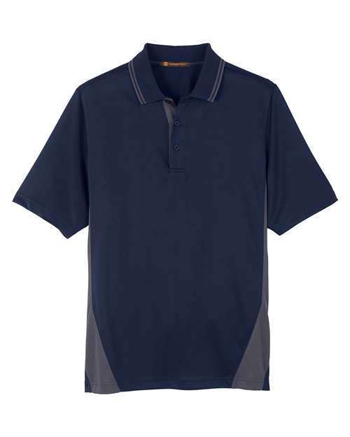 Harriton M386T Men's Tall Flash Snag Protection Plus IL Colorblock Polo