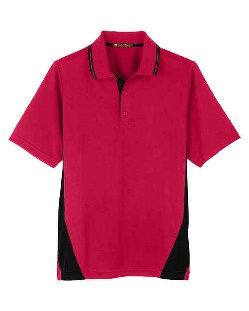 Harriton M386T Men's Tall Flash Snag Protection Plus IL Colorblock Polo