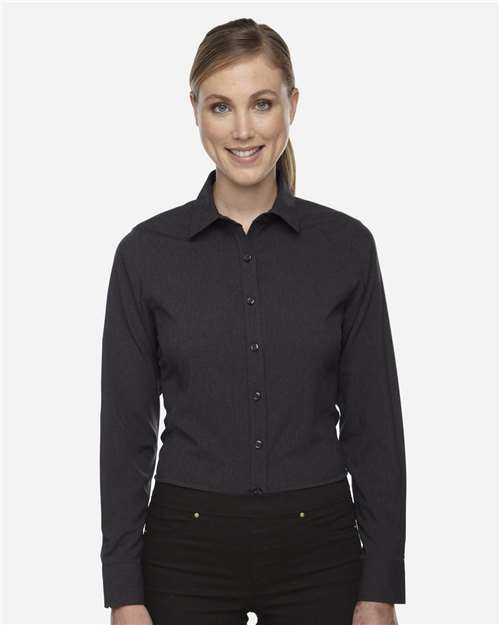 North End 78802 Women's Melange Performance Shirt