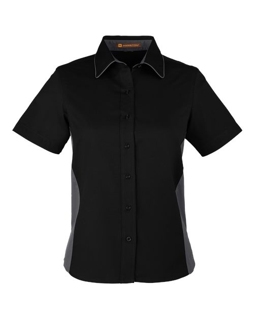 Harriton M586W Women's Flash IL Colorblock Shirt