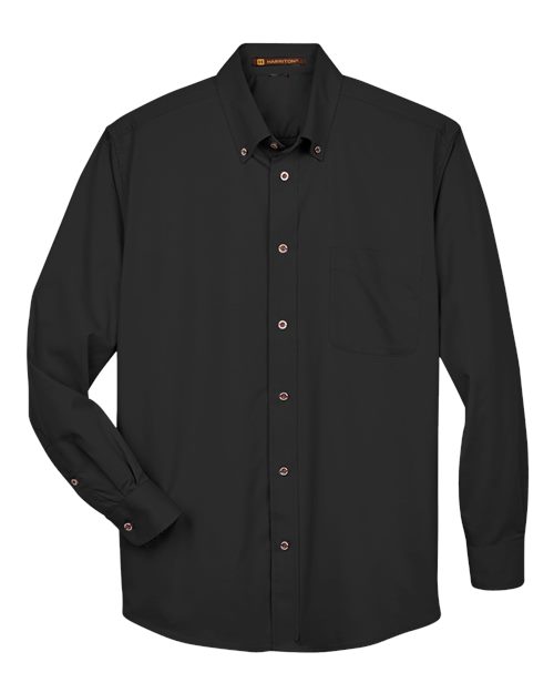Harriton M500T Men's Tall Easy Blend™ Long Sleeve Twill Dress Shirt