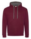 AWDis JHA003 Unisex Midweight Varsity Contrast Hooded Sweatshirt