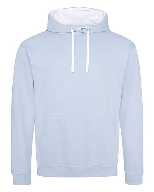 AWDis JHA003 Unisex Midweight Varsity Contrast Hooded Sweatshirt