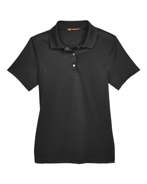 Harriton M345W Women's Advantage Snag Protection Plus IL Snap Placket Polo