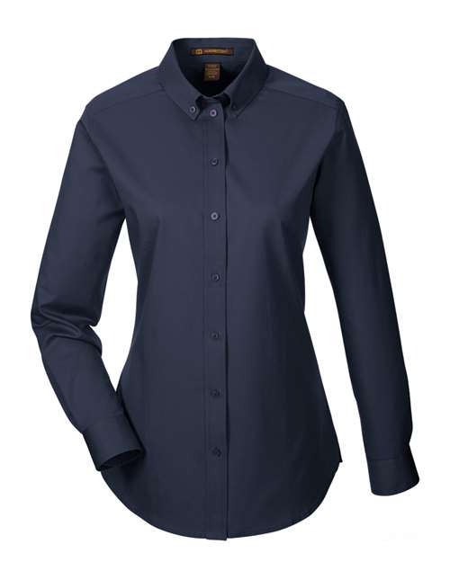 Harriton M581W Women's Foundation Cotton Twill Shirt with Teflon