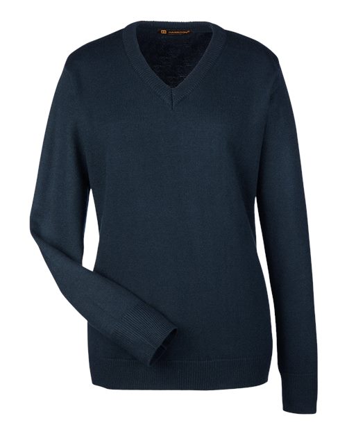 Harriton M420W Women's Pilbloc V-Neck Sweater
