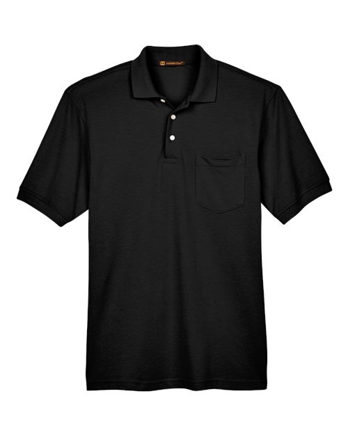 Harriton M265P Men's Easy Blend™ Polo with Pocket