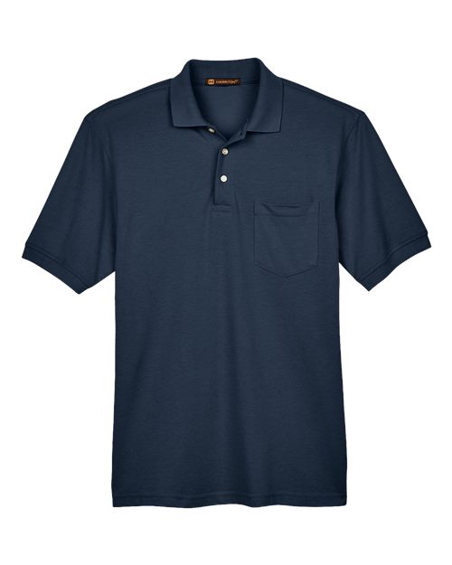 Harriton M265P Men's Easy Blend™ Polo with Pocket