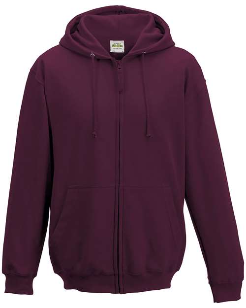 AWDis JHA050 Unisex Midweight College Full-Zip Hooded Sweatshirt