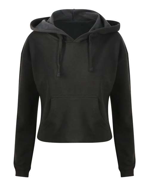 AWDis JHA016 Women's Girlie Cropped Hooded Fleece with Pocket