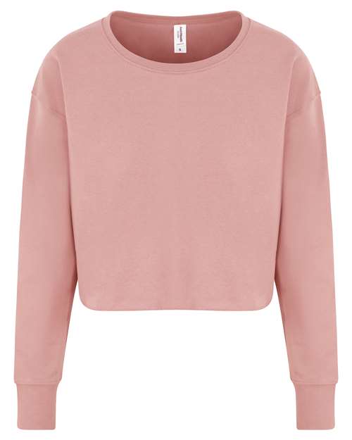 AWDis JHA035 Women's Cropped Pullover Sweatshirt