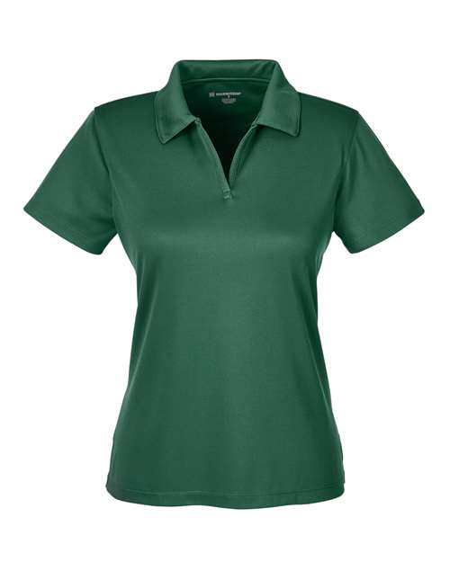Harriton M353W Women's Double Mesh Polo