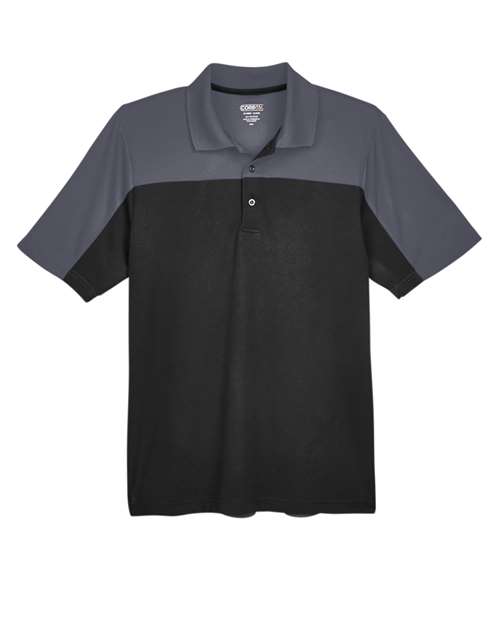 CORE365 CE101 Men's Balance Colorblock Performance Piqué Polo