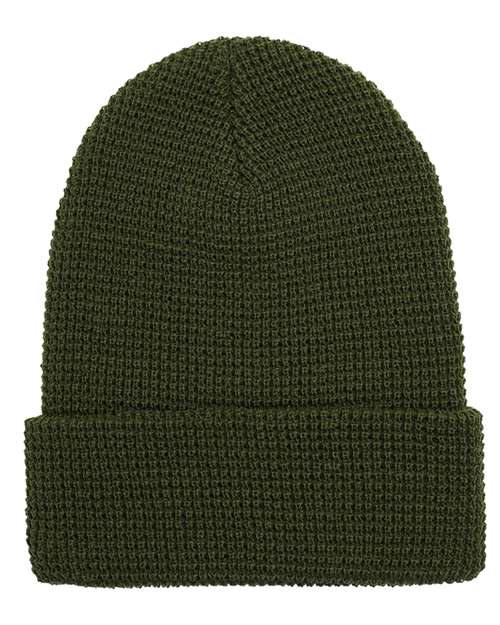 YP Classics 2501KC Waffle Cuffed Beanie