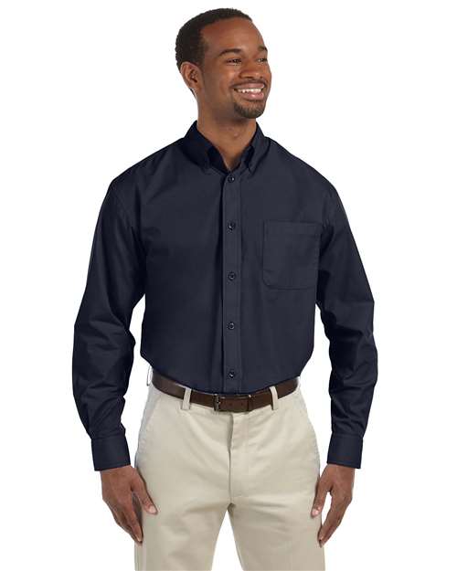 Harriton M510T Men's Tall Essential Poplin