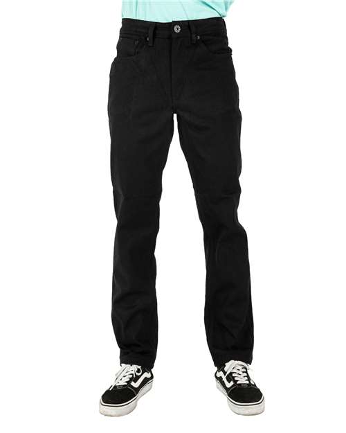 Shaka Wear SHRDJ Men's Raw Denim Straight-Leg Jean Pants