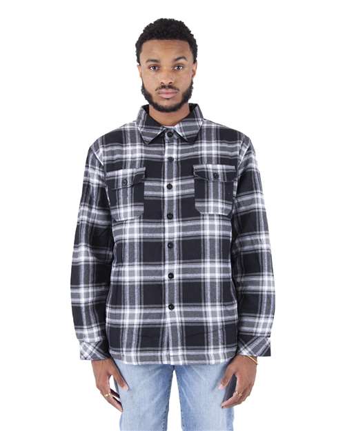 Shaka Wear SHPFJ Men's Plaid Flannel Jacket