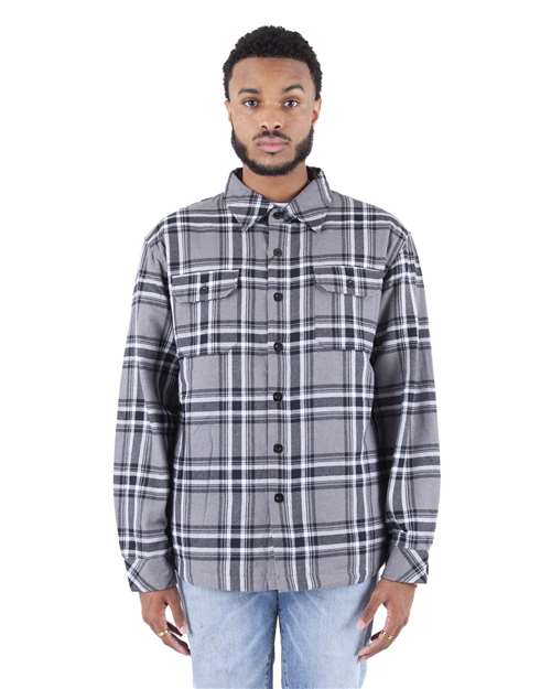 Shaka Wear SHPFJ Men's Plaid Flannel Jacket