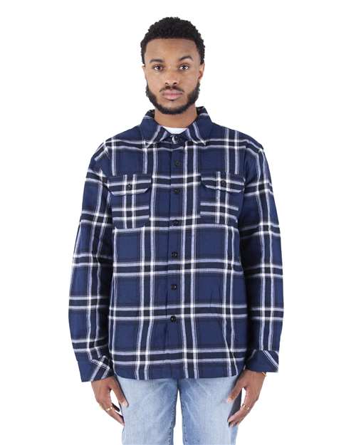 Shaka Wear SHPFJ Men's Plaid Flannel Jacket