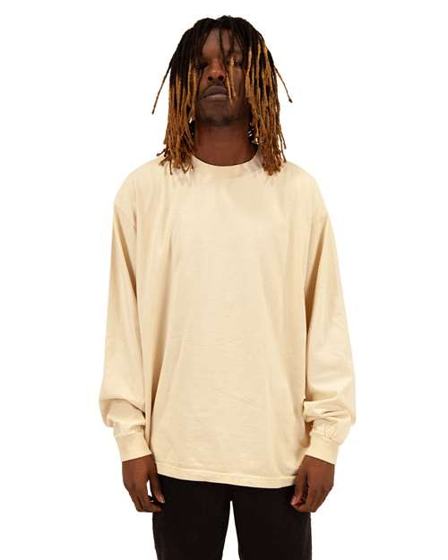 Shaka Wear SHGDLS Men's Garment-Dyed Long Sleeve T-Shirt