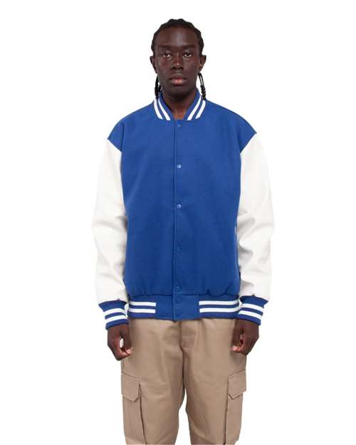 Shaka Wear SHLLJ Men's Letterman Jacket