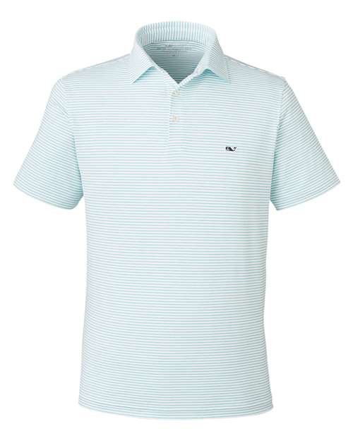 vineyard vines G012426 Men's Bradley Stripe Sankaty Polo