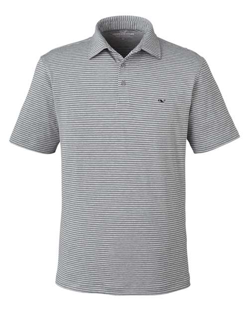 vineyard vines G012426 Men's Bradley Stripe Sankaty Polo