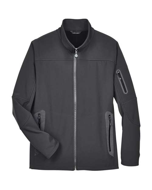 North End 88138 Men's Three Layer Fleece Bonded Shell Technical Jacket