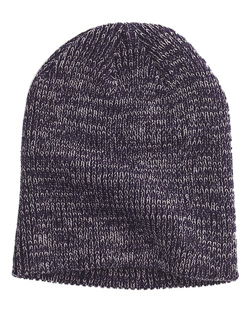 Big Accessories BA524 Ribbed Marled Beanie
