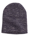 Big Accessories BA524 Ribbed Marled Beanie