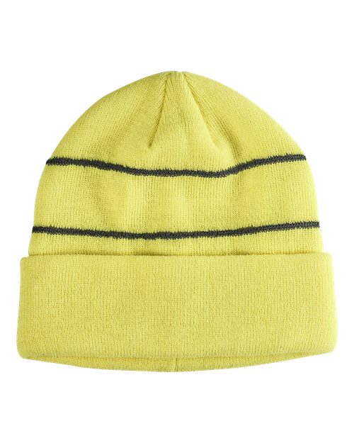 Big Accessories BA535 Reflective Cuffed Beanie