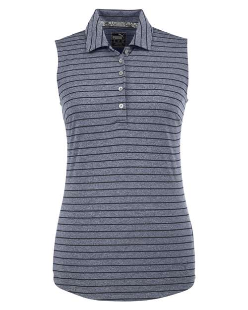 Puma Golf 597222 Women's Rotation Stripe Sleeveless Polo