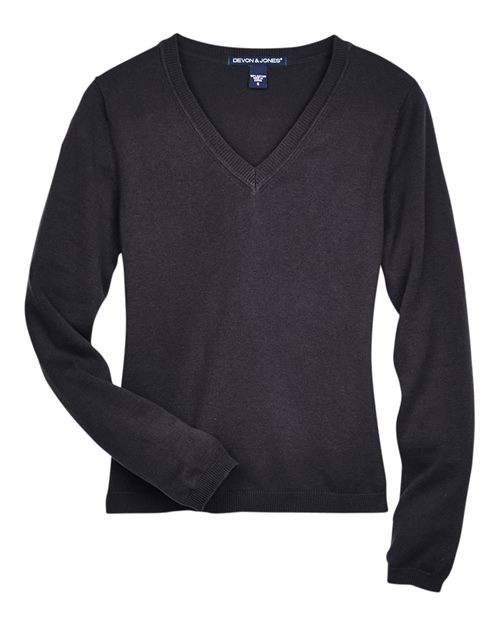 Devon & Jones D475W Women's V-Neck Sweater